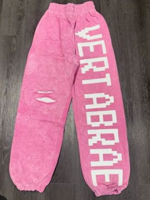 Vertabrae Pants Sweatpant 'Pink/White'