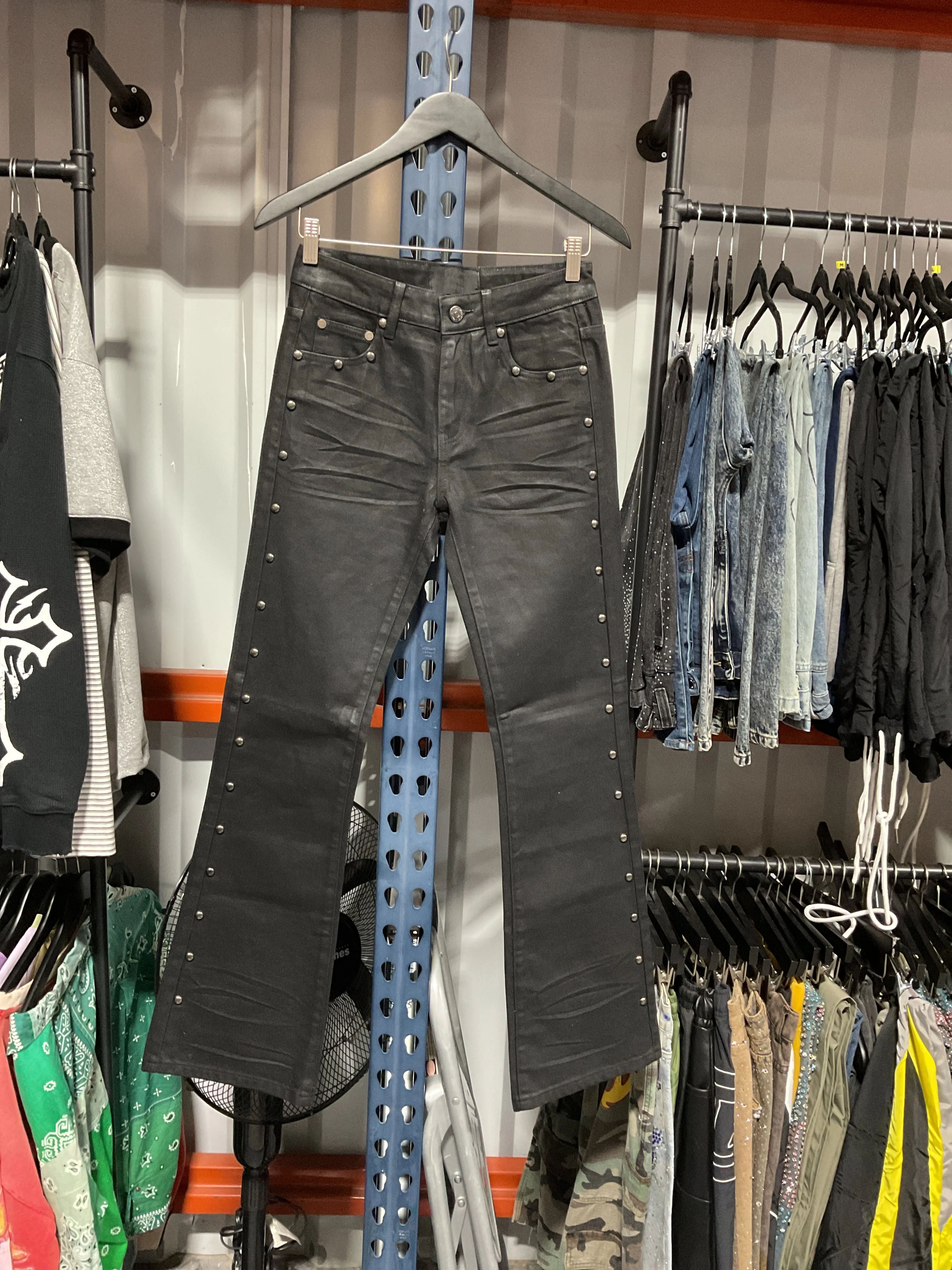 DESIGNER DRUGS JUNKIES WAXED JEANS