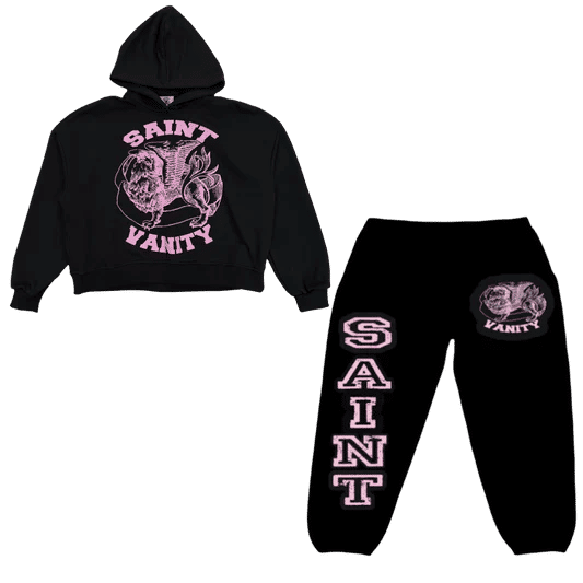 Saint Vanity Black and Purple Set