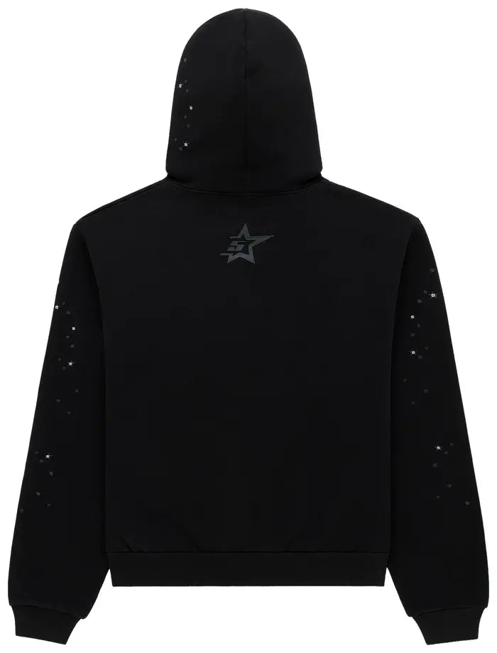 SP5DER BLK STONE HOODIE