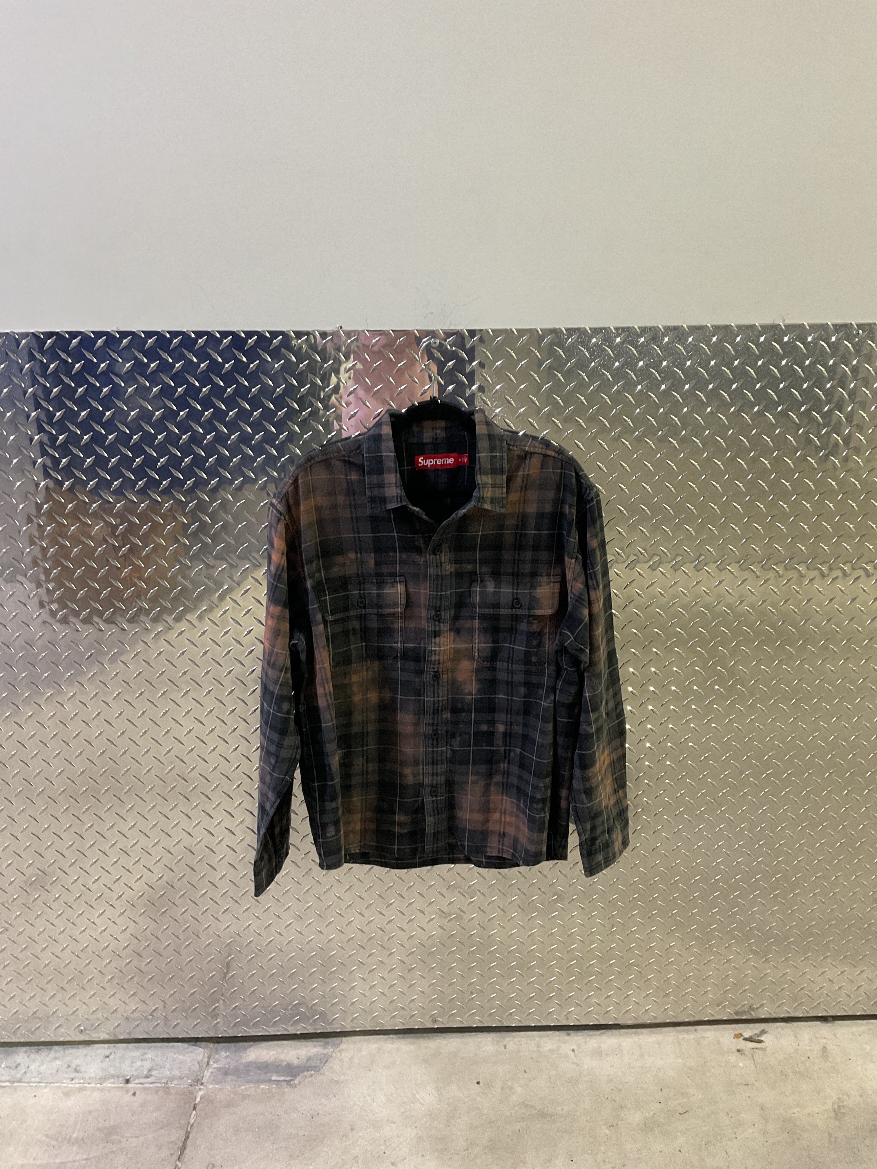 Plaid supreme button up