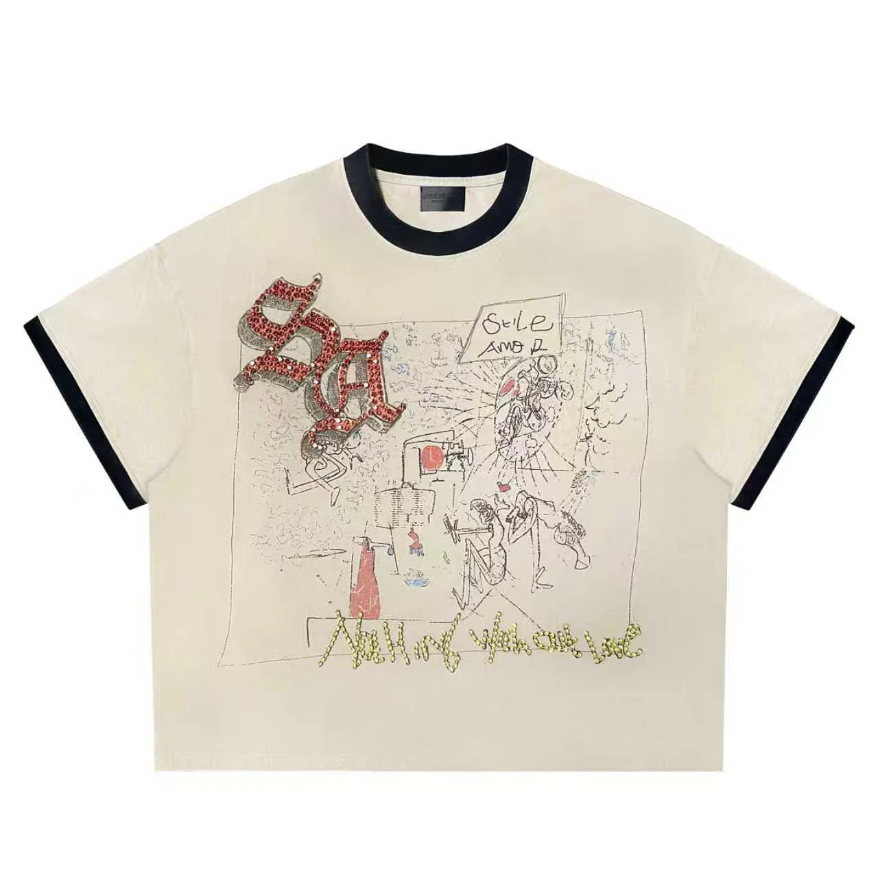 Stile de Amor cream tee