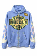 Murd333r.FM ‘Chopp333r’ Hoodie "BLUE" "TRIED ON"
