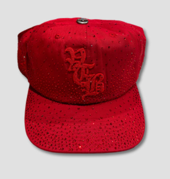 Vertabrae Red Stoned Hat