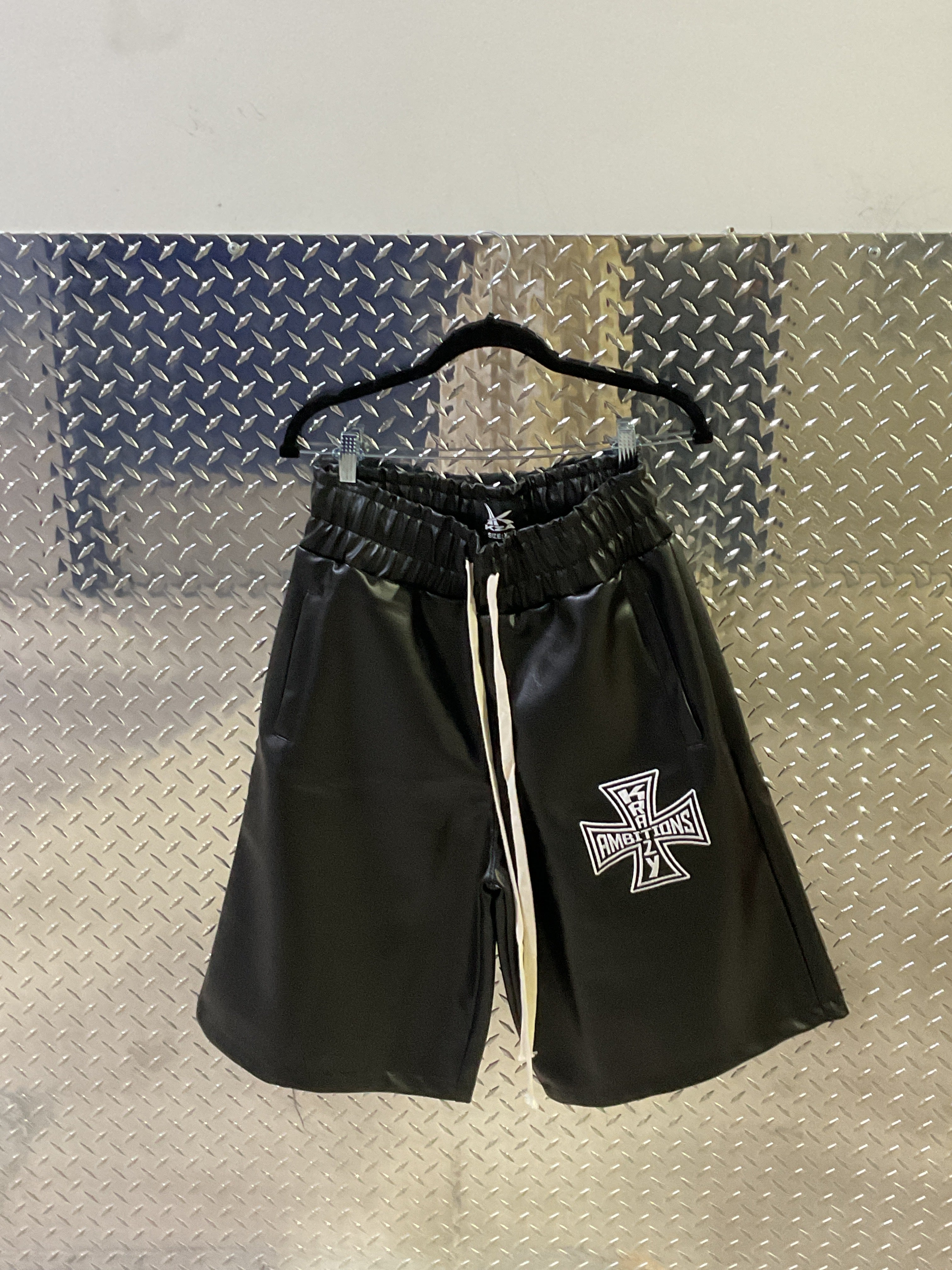 KRAZY AMBITIONS LEATHER SHORTS