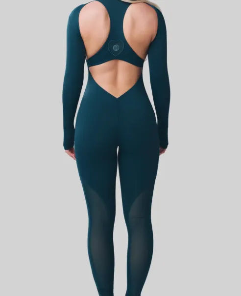 Waydamin Fitness Jumpsuit 'Teal'