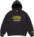 Supreme Performance Zip Up Hooded Sweatshirt Black