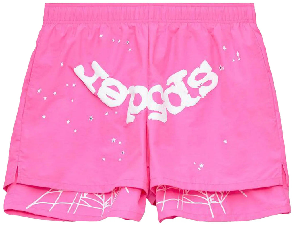SP5DER Pink Shorts
