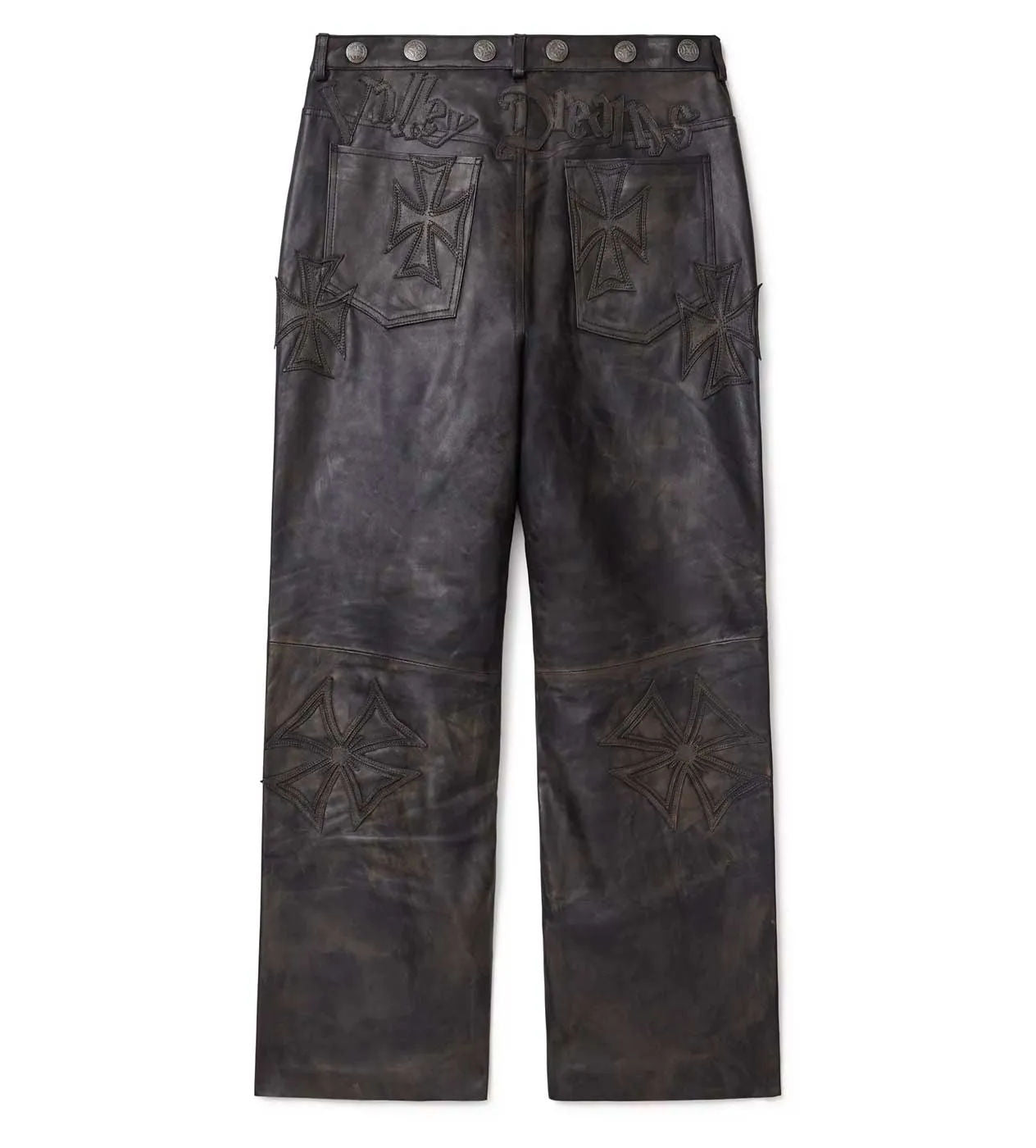 Vale Forever Croxxx Leather Pants Black