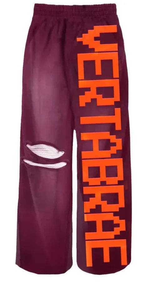 Vertabrae Pants Sweatpant 'Burgundy/Orange'