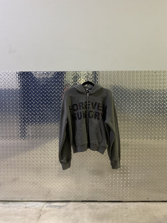 FH RHINESTONE ZIP UP