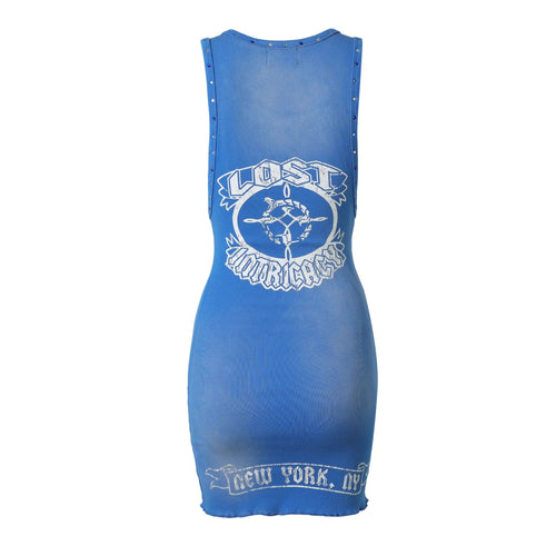Blue Thunderbolt Dress