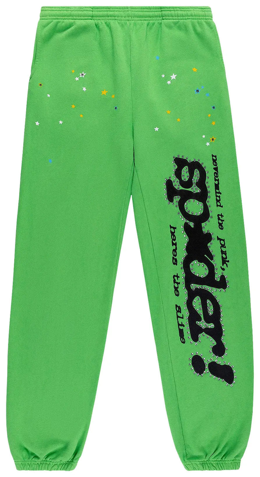 Sp5der Punk V2 Rhinestone Set Bright Green