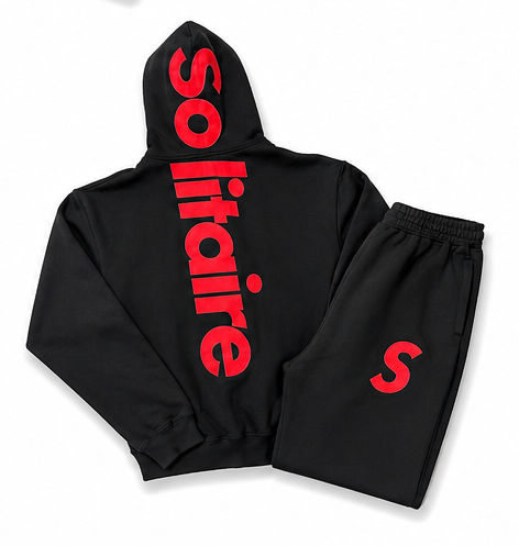 Solitare Short Set "Blk/Red"