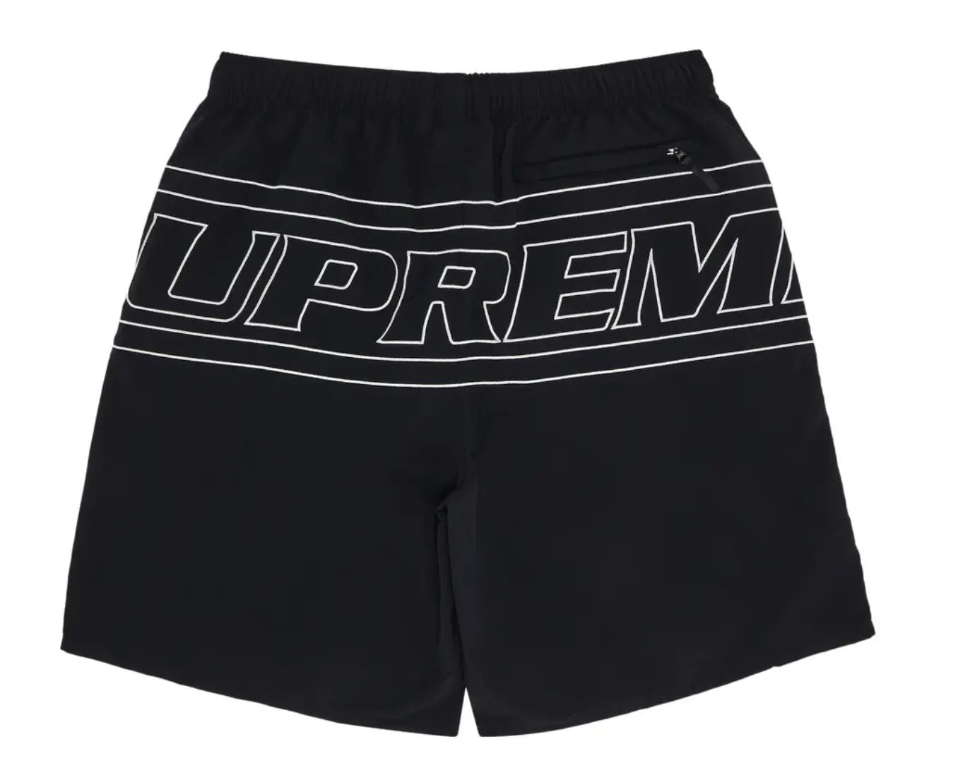 Supreme Big Logo Nylon Short 'Black'