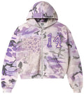 Vale Forever cheetah puprple zip up