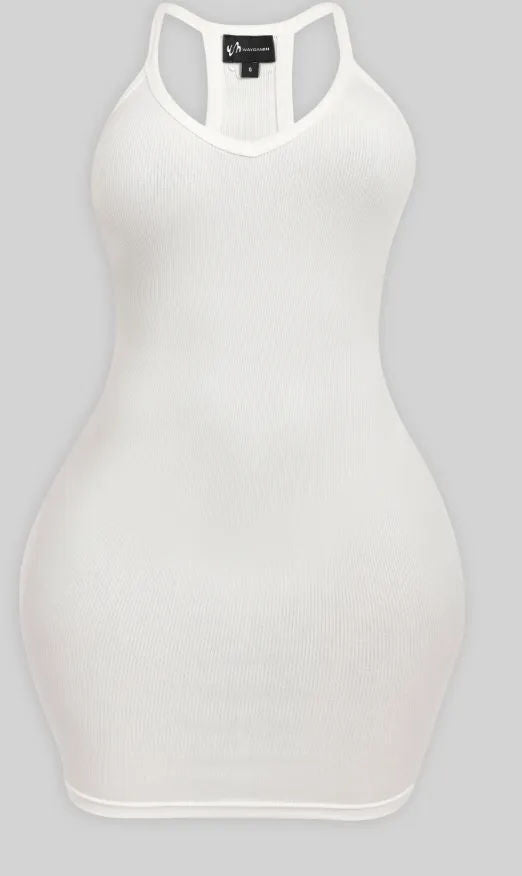 Waydamin Tank Top Dress 'White'