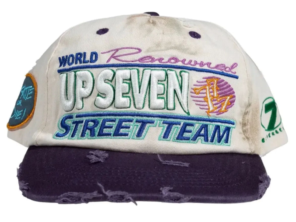 Up 7 Hats 'White/Purple'