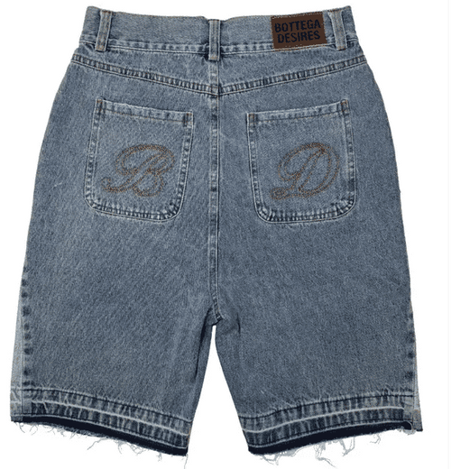 Bottega Desires Blue Denim Shorts