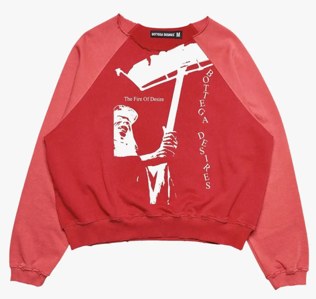 Bottega Desires Fire Of Desires Crewneck Red