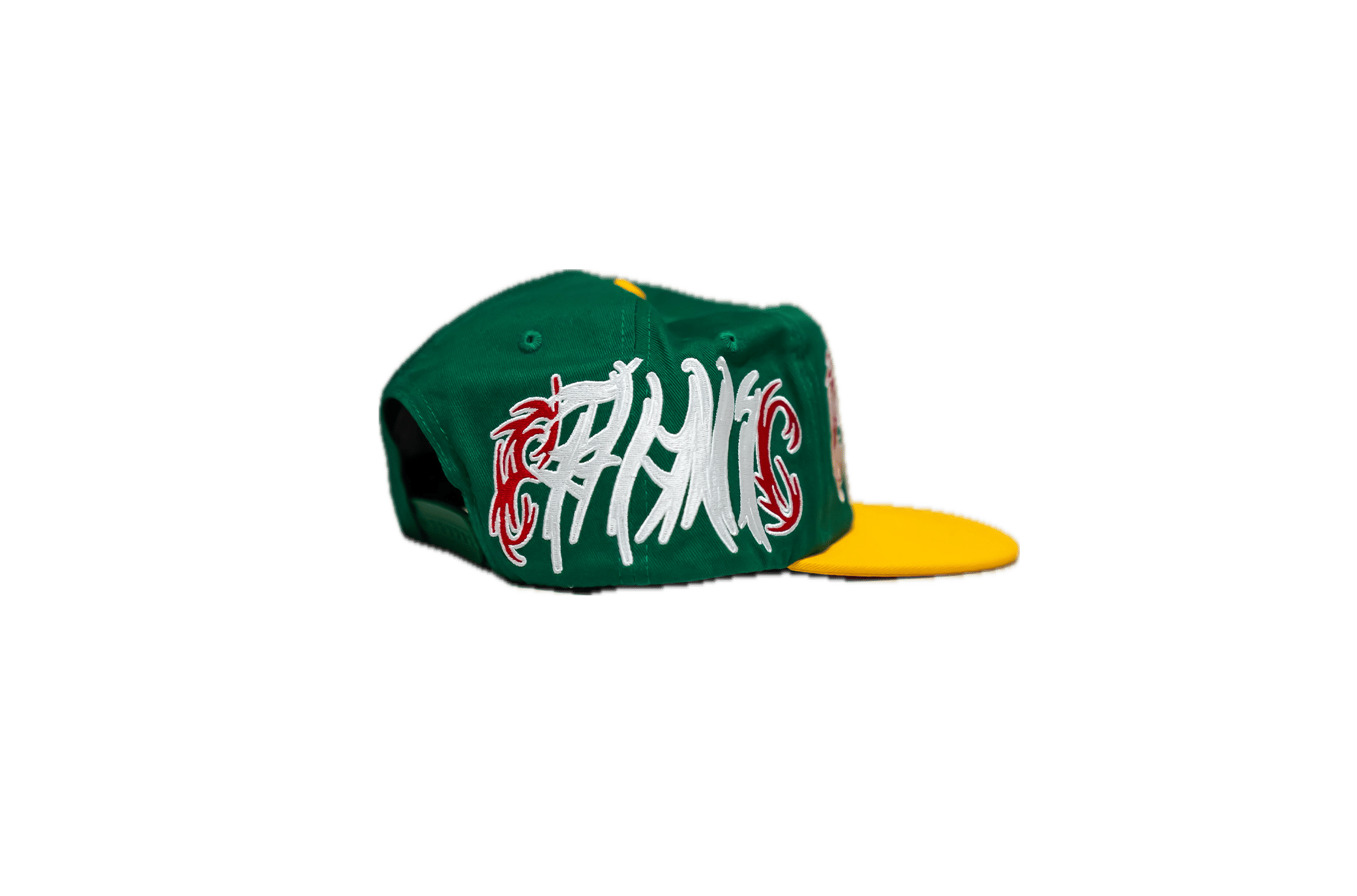 Ethnic Snapback Hat Green