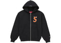 Supreme Devil S Logo Zip Up Hooded Sweatshirt Black