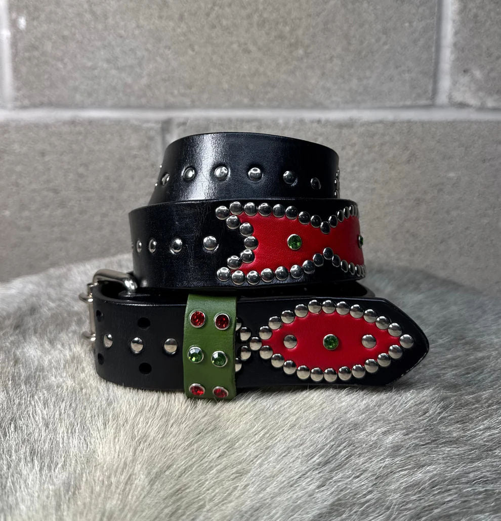 Studded Black Belt