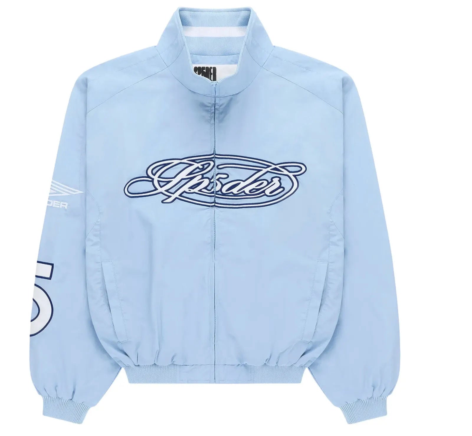 Sp5der Script Warm Up Jacket 'Rock Blue'