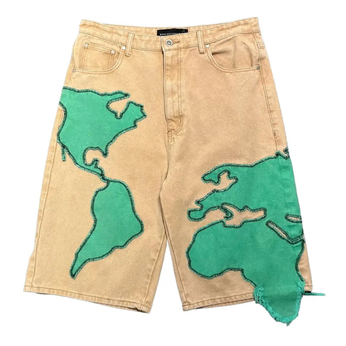 Who Decides War by MRDR BRVDO Pangia Shorts Khaki