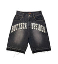 Bottega Desires Black Denim Shorts