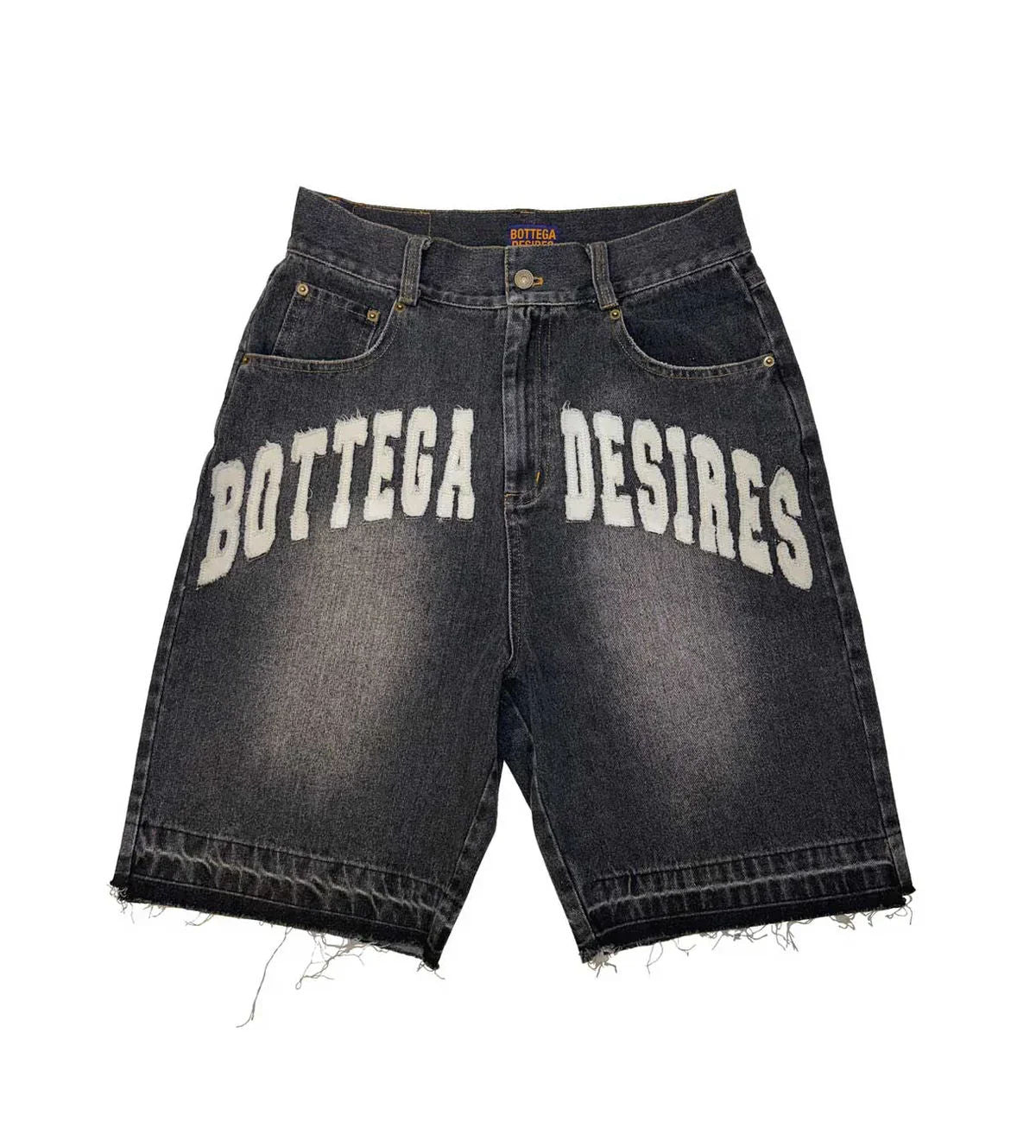Bottega Desires Black Denim Shorts