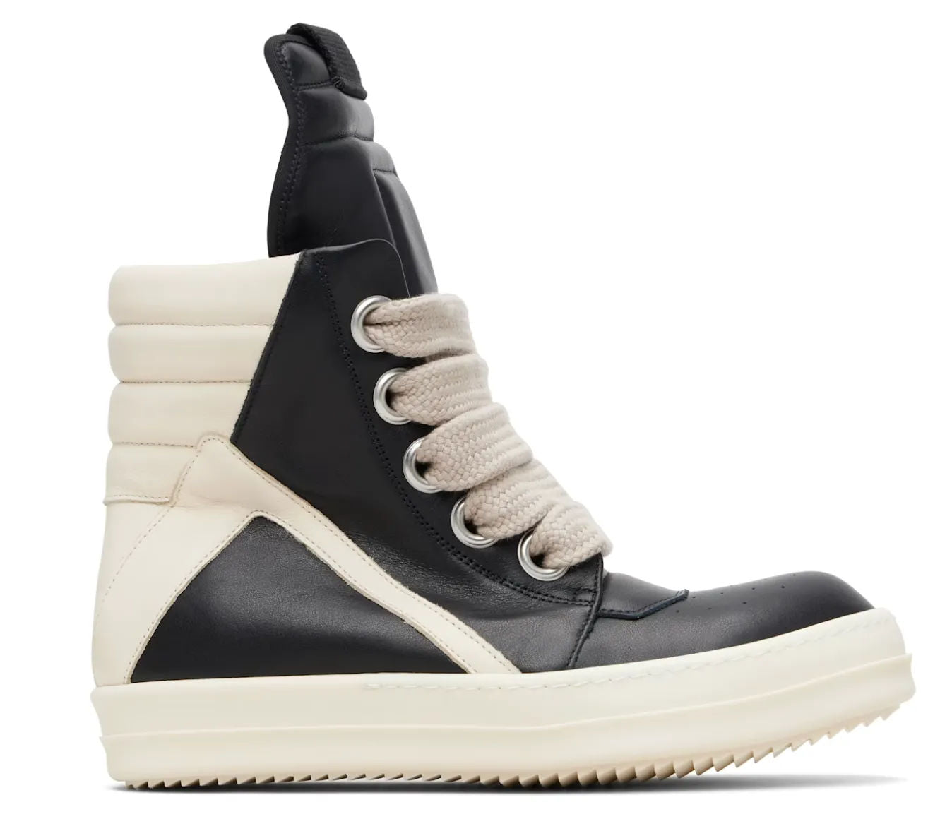 Rick Owen Geobaskets Jumbo Lace 'Black' - Used/Worn