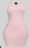 Waydamin Tank Top Dress 'Pink'