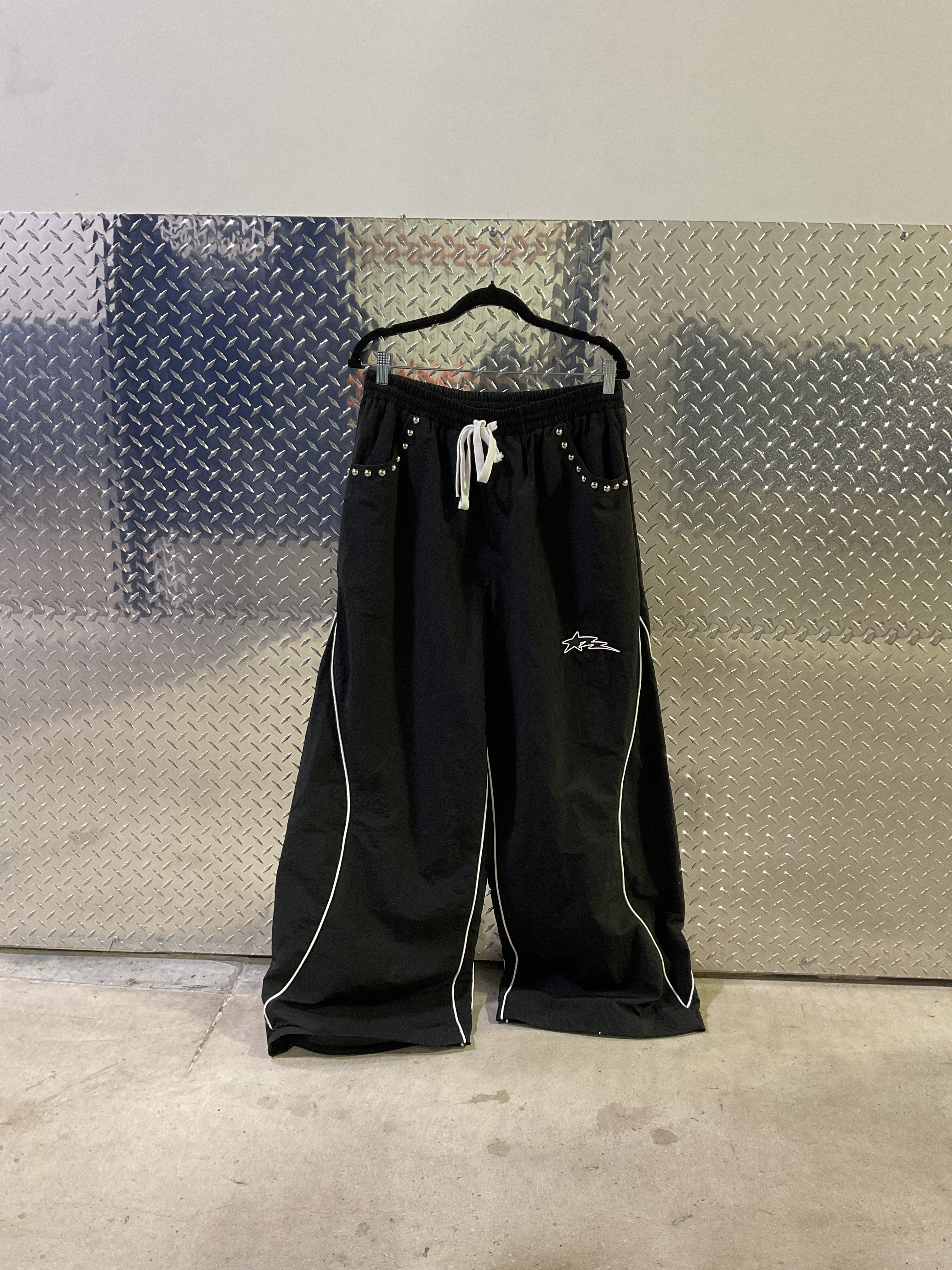 MM STUDDED NYLON SWEATS