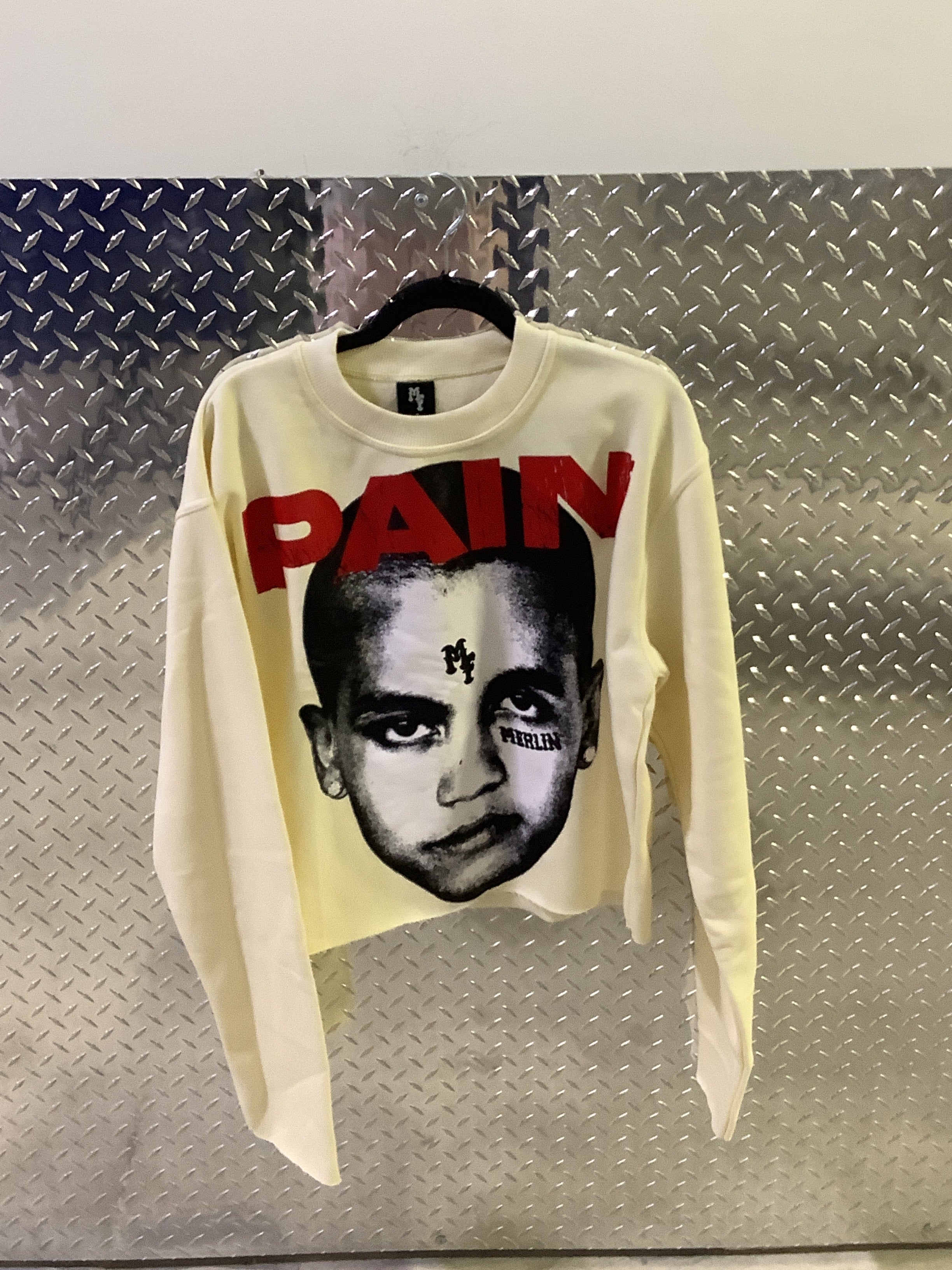 PAIN CROPPED PULL OVER