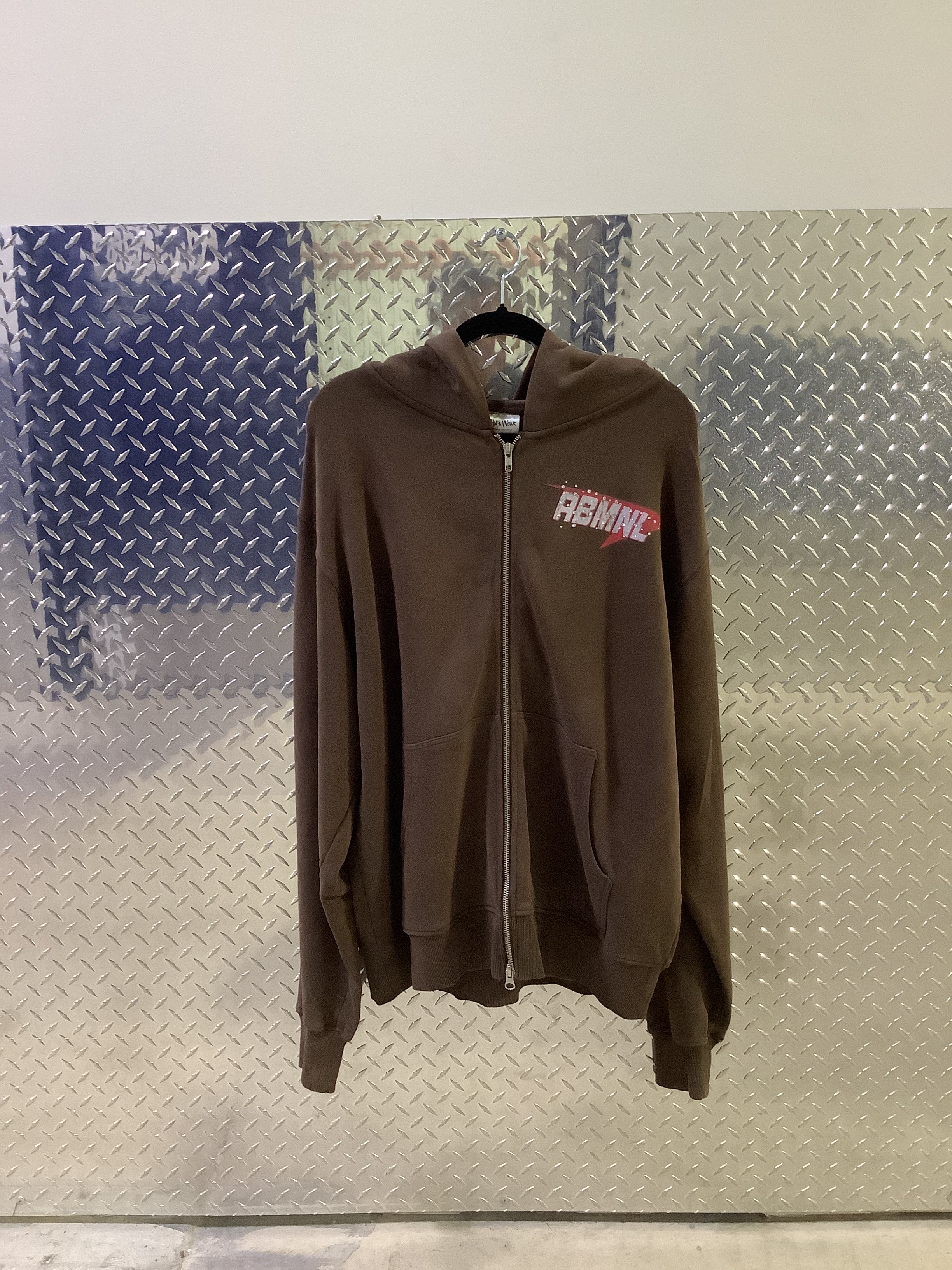 RHINESTONE “ABMNL” LOGO ZIP UP