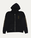 Chrome Hearts Vertical Logo Zip Up Hoodie Black/Brown - Like New