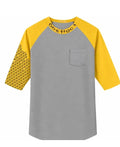 Abstract Tee 'Yellow/Grey'