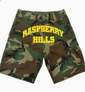 Raspberry Hills Camo Cargo Shorts | GV Gallery Streetwear Fatigue Pants