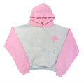 Vertabrae Classic Two-Tone Hoodie Grey/Pink