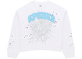 Sp5der Varsity Web Crewneck White