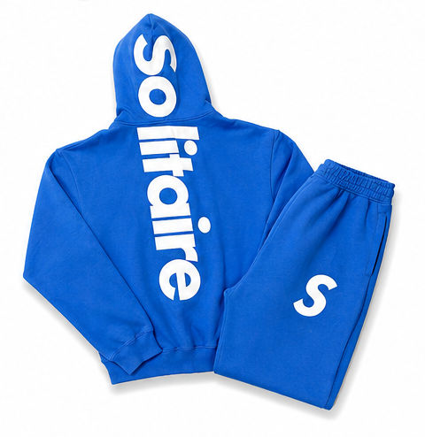 Solitare hort Set "Blue/White"