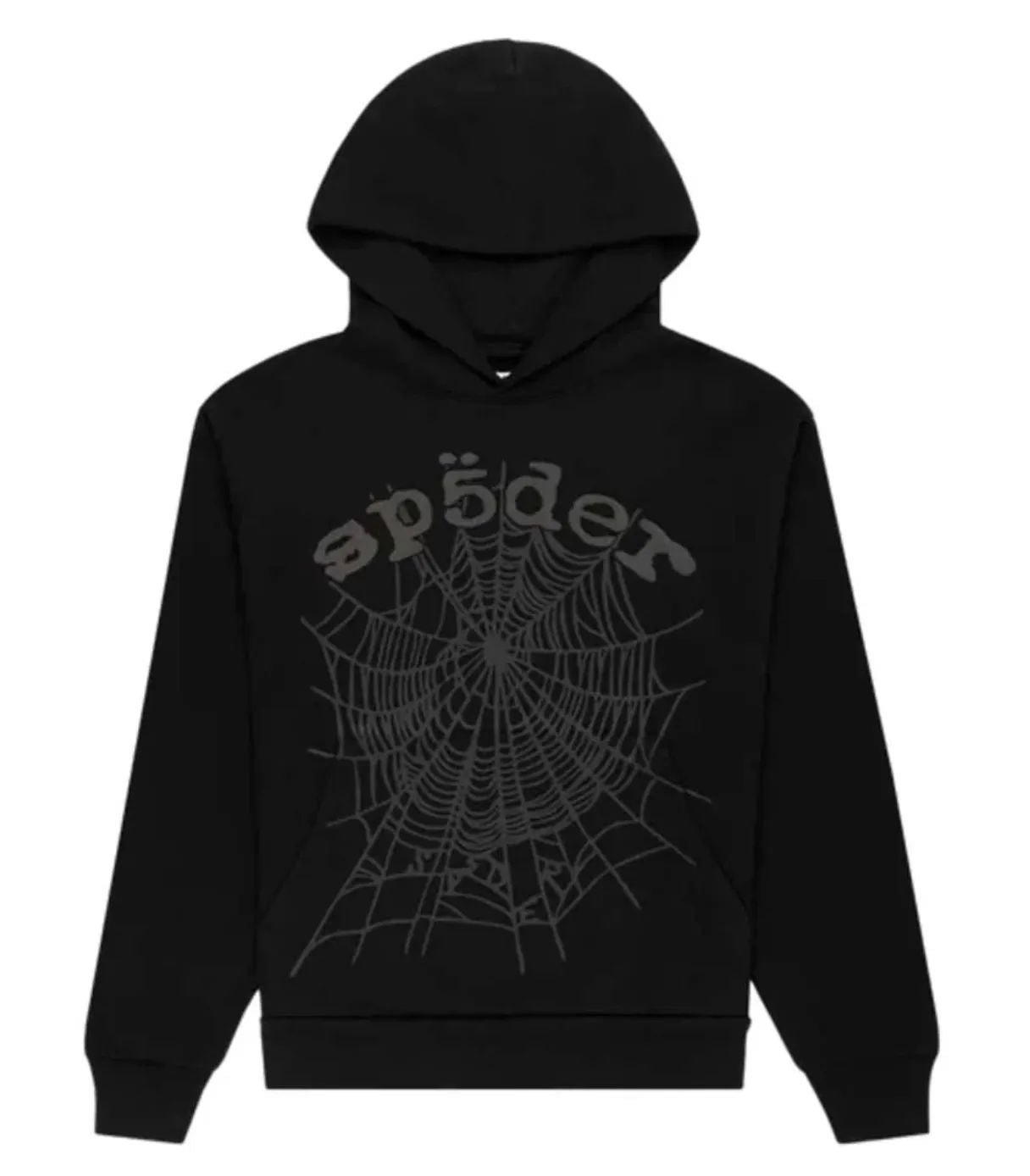 Sp5der Black Star OG Web V2 Hoodie Black Phantom
