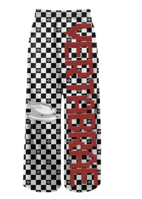 Vertabrae Pants Sweatpant 'Checkered/Red'