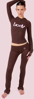 Body by Raven Body Basics 2.0 Hoodie 'Brow/Pink'