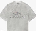 Stile De Amor Grey Colorato Rhinestone T-Shirt