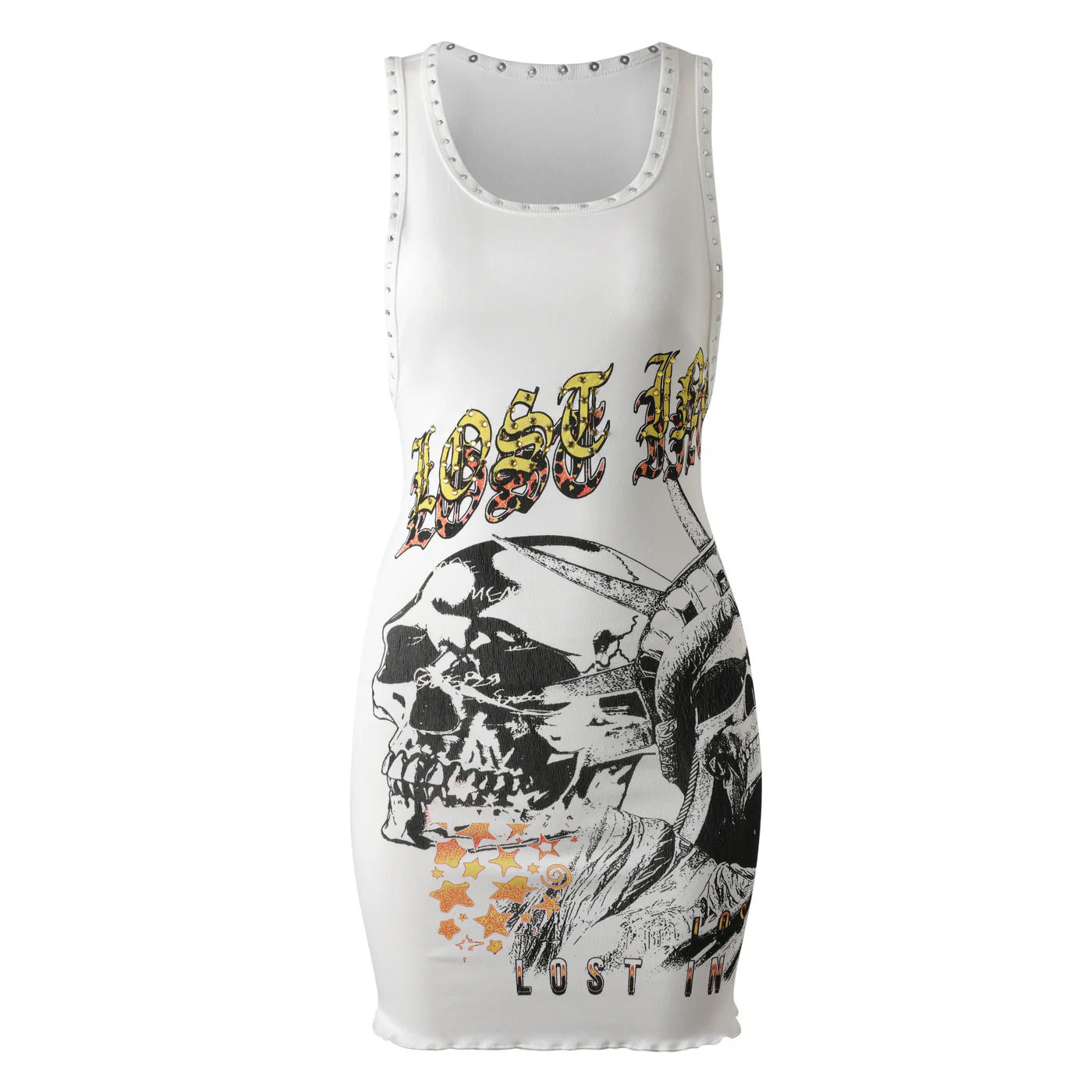 White Fatal Empire Dress
