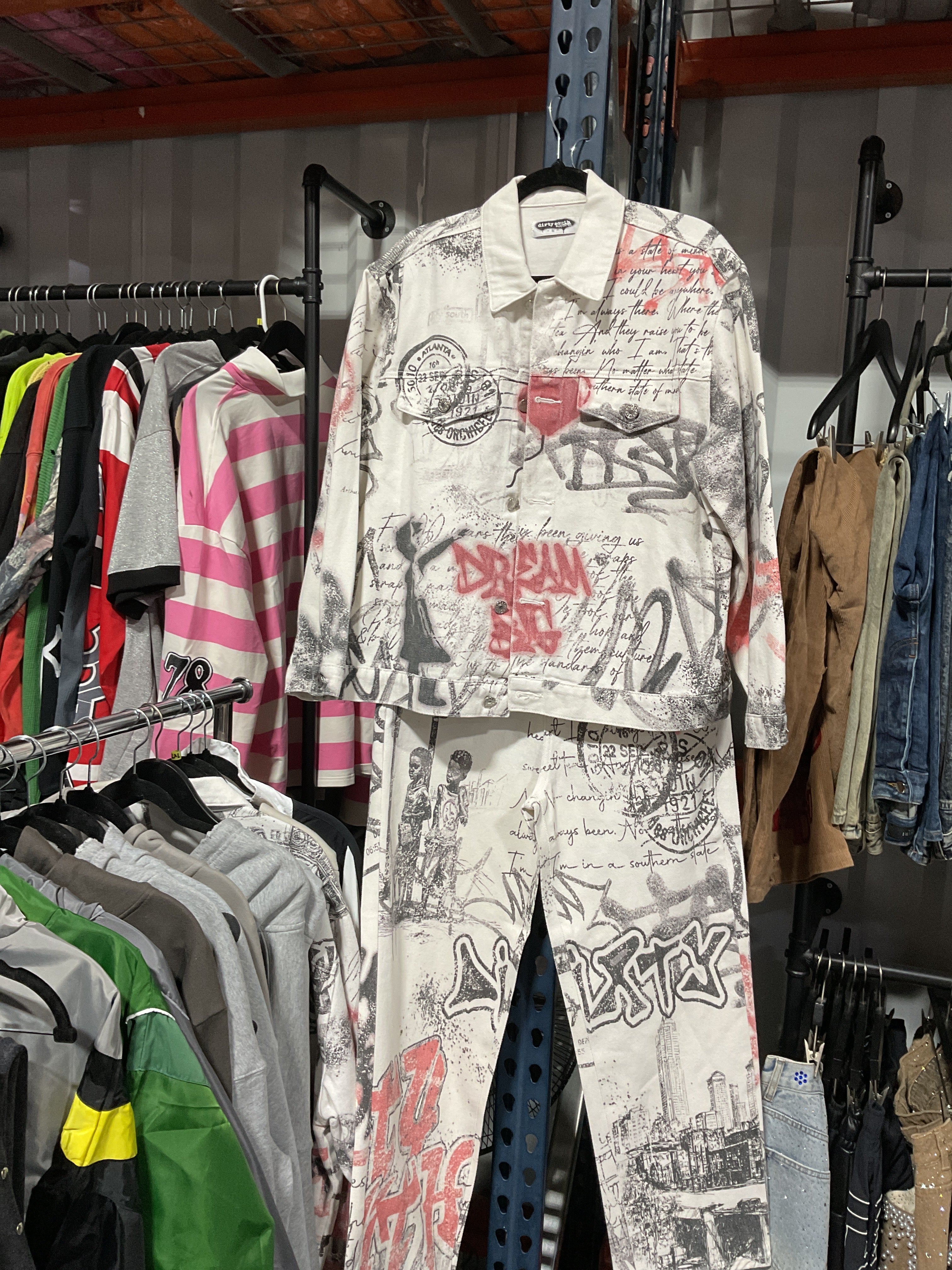 WHITE JEAN DIRTY SOUTH SET