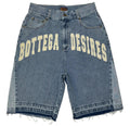 Bottega Desires Blue Denim Shorts