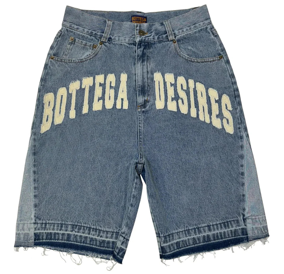 Bottega Desires Blue Denim Shorts